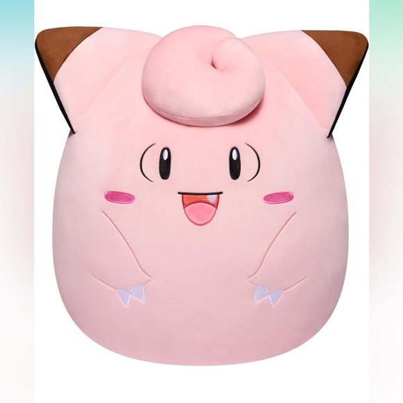 NWT Squishmallows Pokemon 14-Inch Clefairy Plush - Add Clefairy to Your Squad - Picture 1 of 4